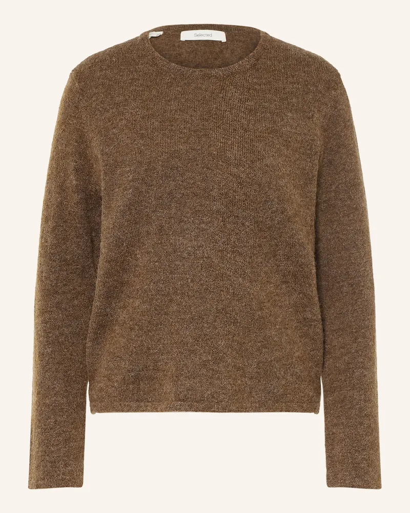 Selected Pullover braun Braun