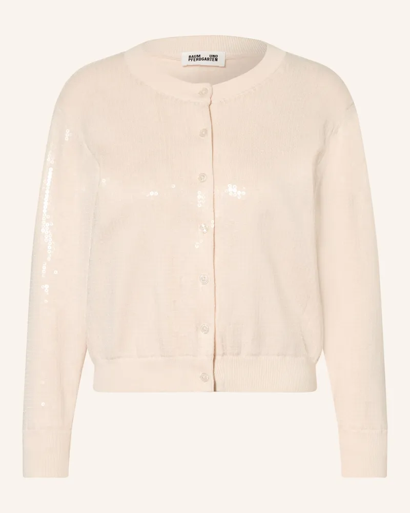 Baum und Pferdgarten Strickjacke Caylee Mit Pailletten weiss Creme