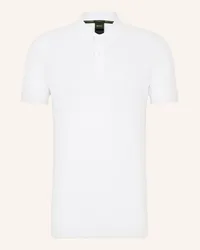 HUGO BOSS Piqué-Poloshirt PIO Regular Fit Weiss