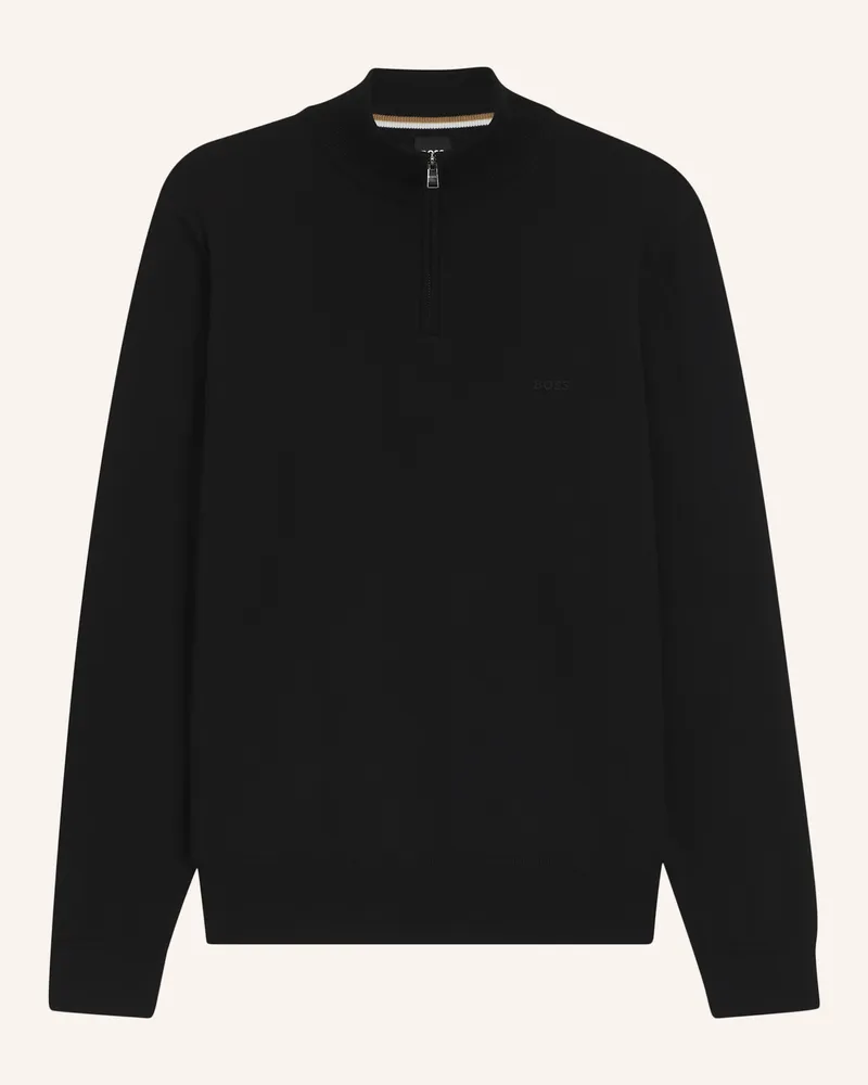 HUGO BOSS Pullover Padro Regular Fit schwarz Schwarz