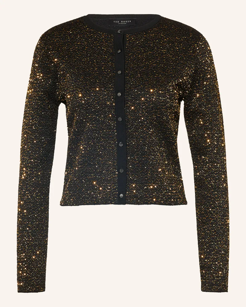 Ted Baker Strickjacke Nyrie Mit Pailletten schwarz Schwarz