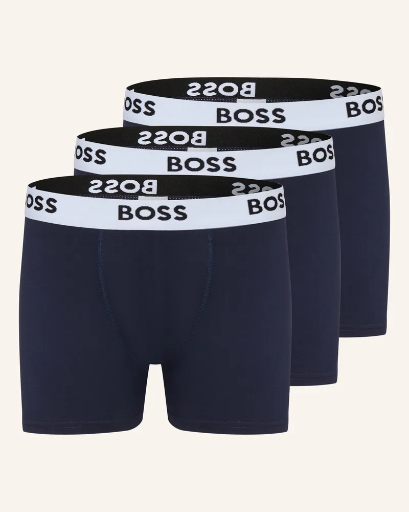 HUGO BOSS 3er-Pack Boxershorts blau Dunkelblau