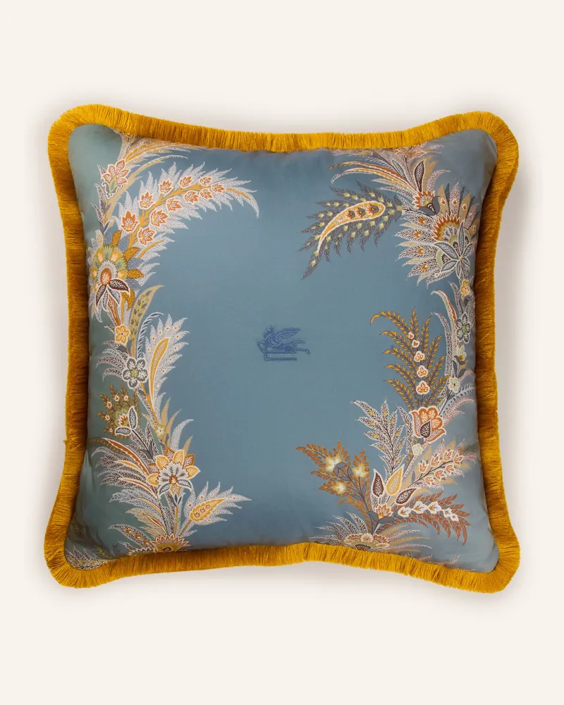Etro Dekokissen blau Blaugrau
