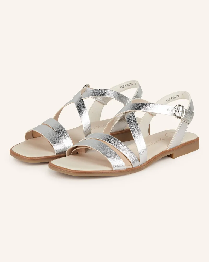 paul green Sandalen Silber