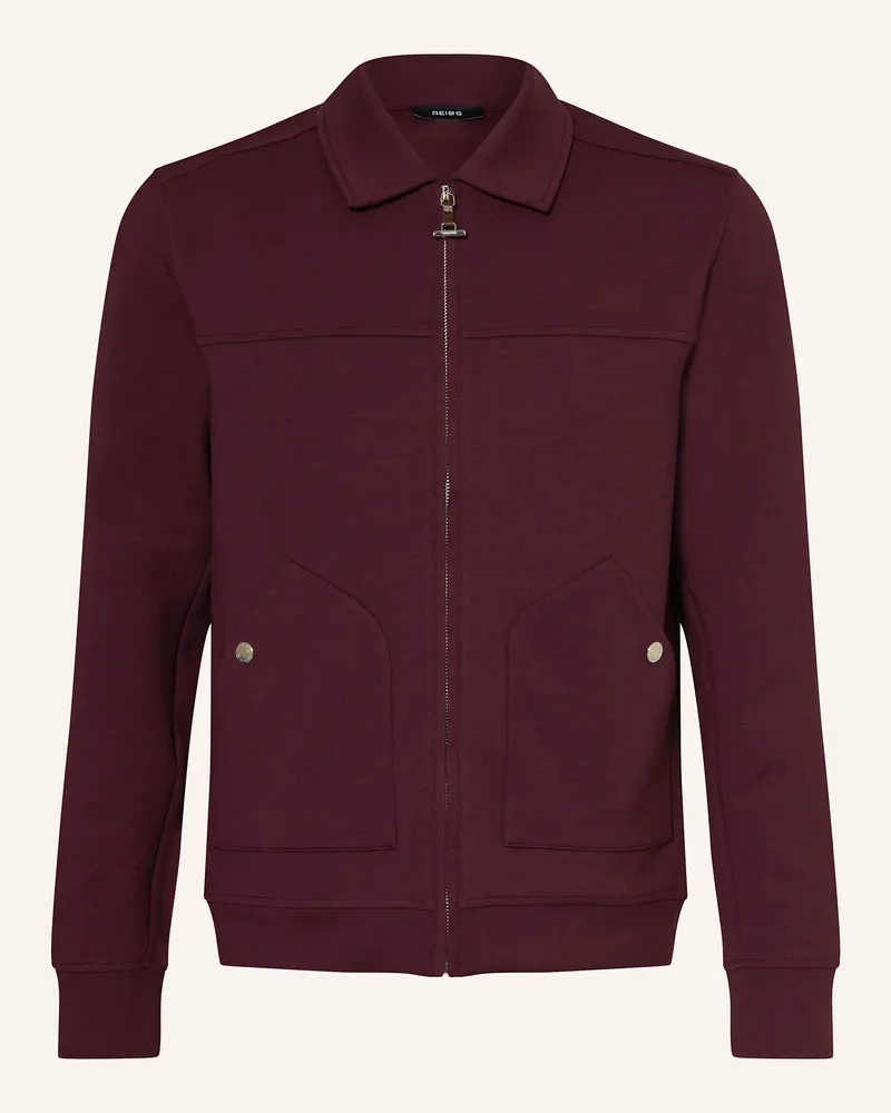 Reiss Jersey-Overjacket Newland rot Dunkelrot