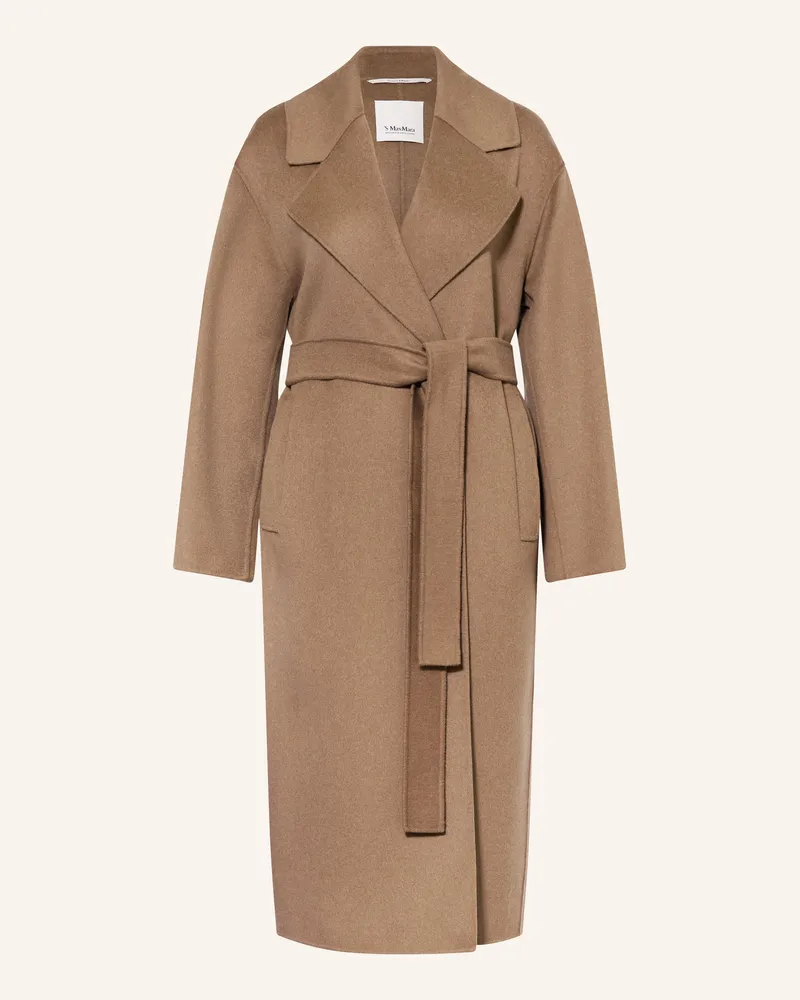 Max Mara Wollmantel Hobby braun Camel