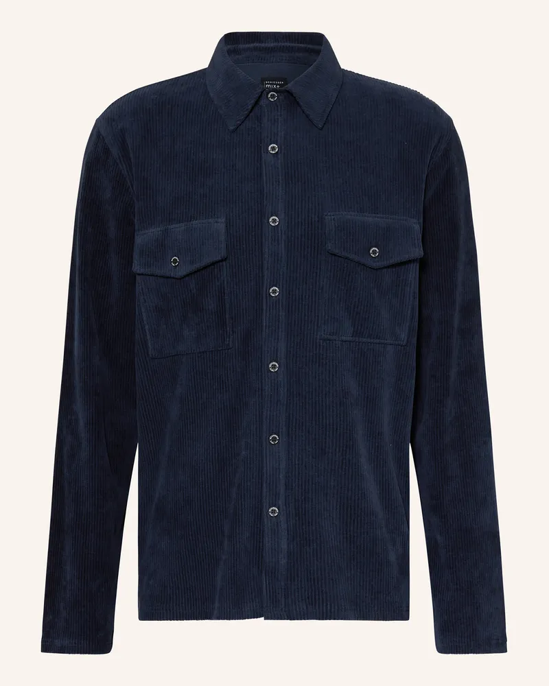 Schiesser Lounge-Hemd Mix+Relax blau Dunkelblau