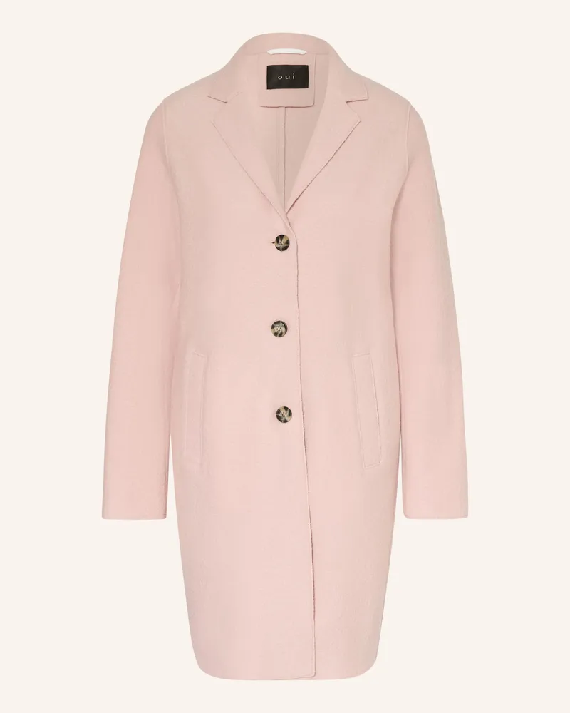 Oui  Wollmantel rosa Rosé