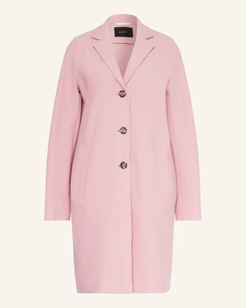 Oui  Wollmantel rosa Rosé