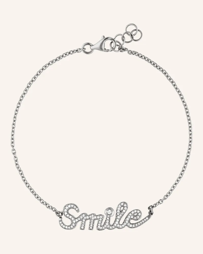 CADA Armband Smile silber Weissgold