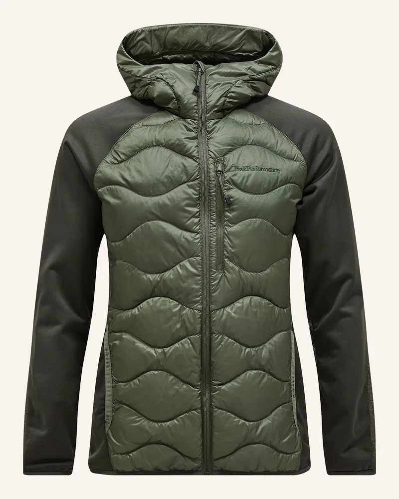Peak Performance Hybrid-Daunenjacke Helium Hooded gruen Dunkelgrün