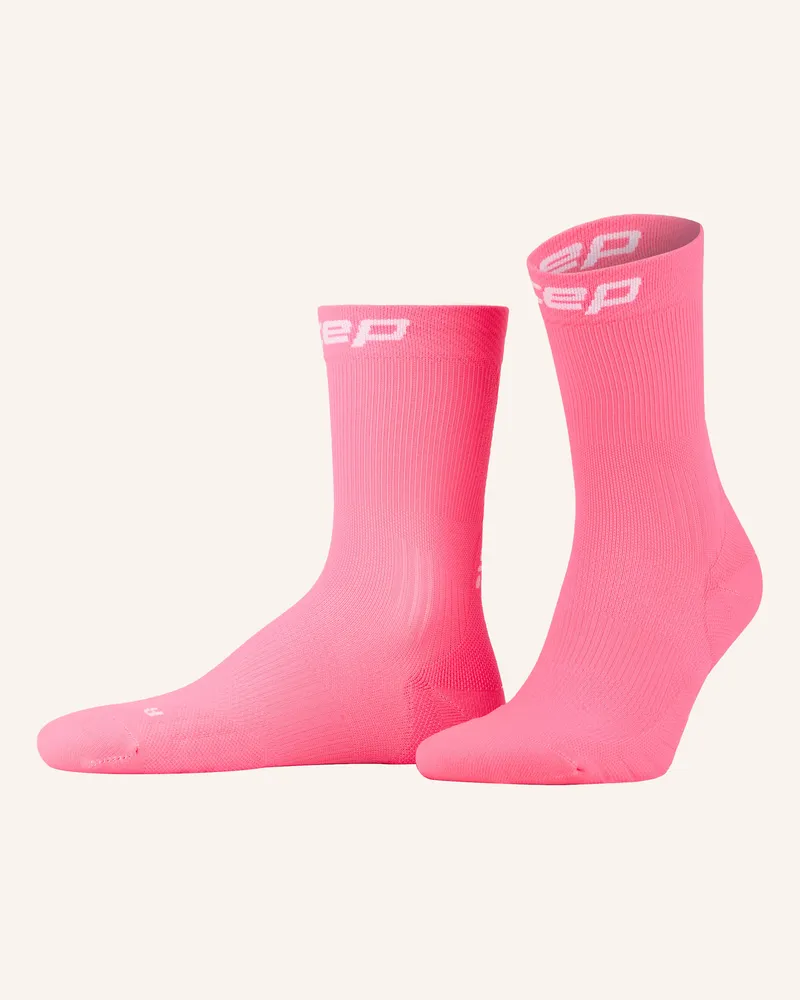 CEP Laufsocken Core Run Mid Cut pink 042