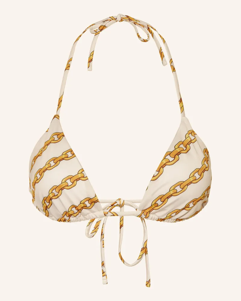 Versace Triangel-Bikini-Top Beige