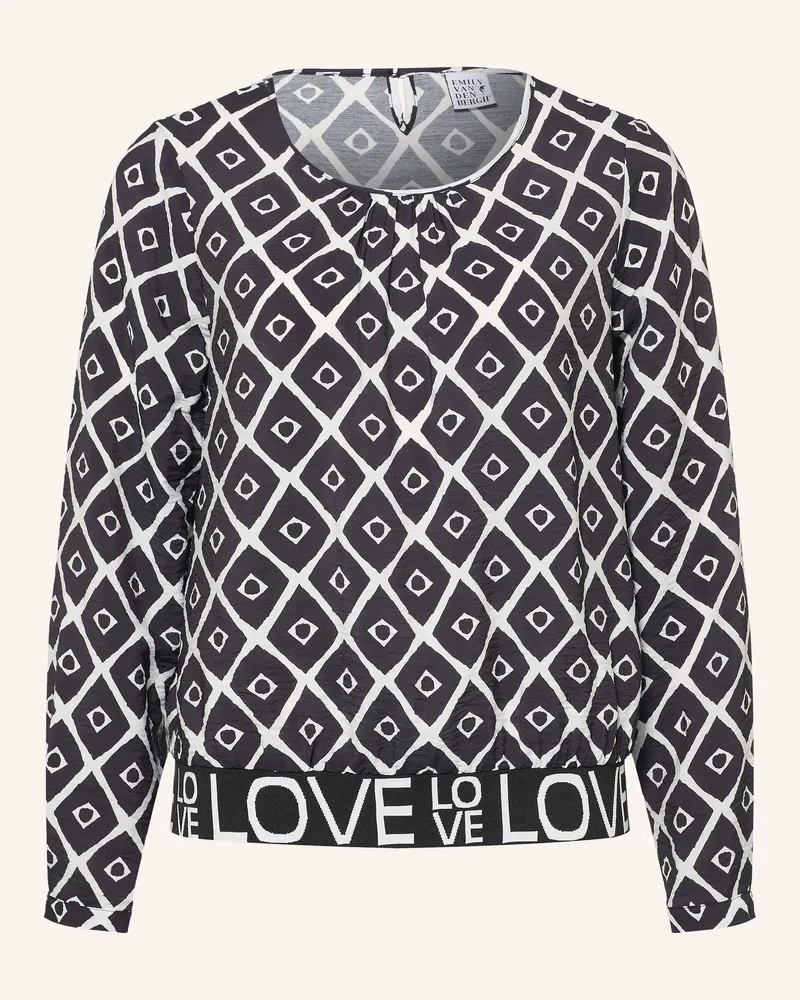 Emily van den Bergh Blusenshirt schwarz Schwarz