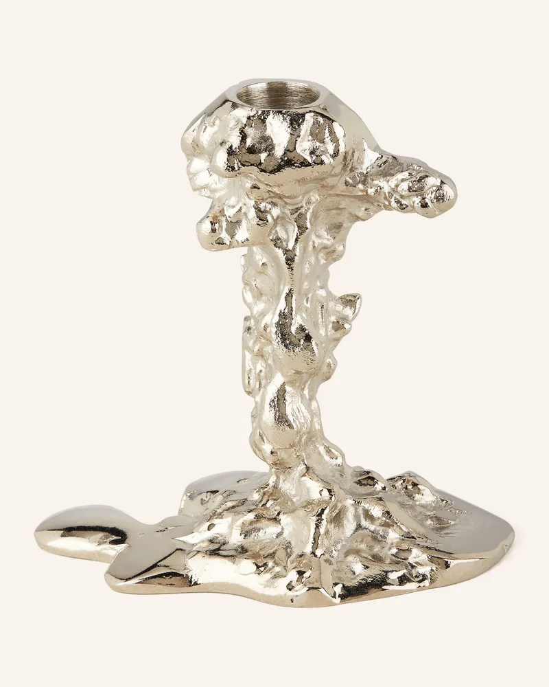 POLSPOTTEN Kerzenhalter Drip S silber Silber