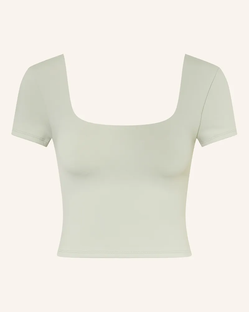 LULULEMON Cropped-Shirt WUNDER UNDER SMOOTHCOVER Hellgrün
