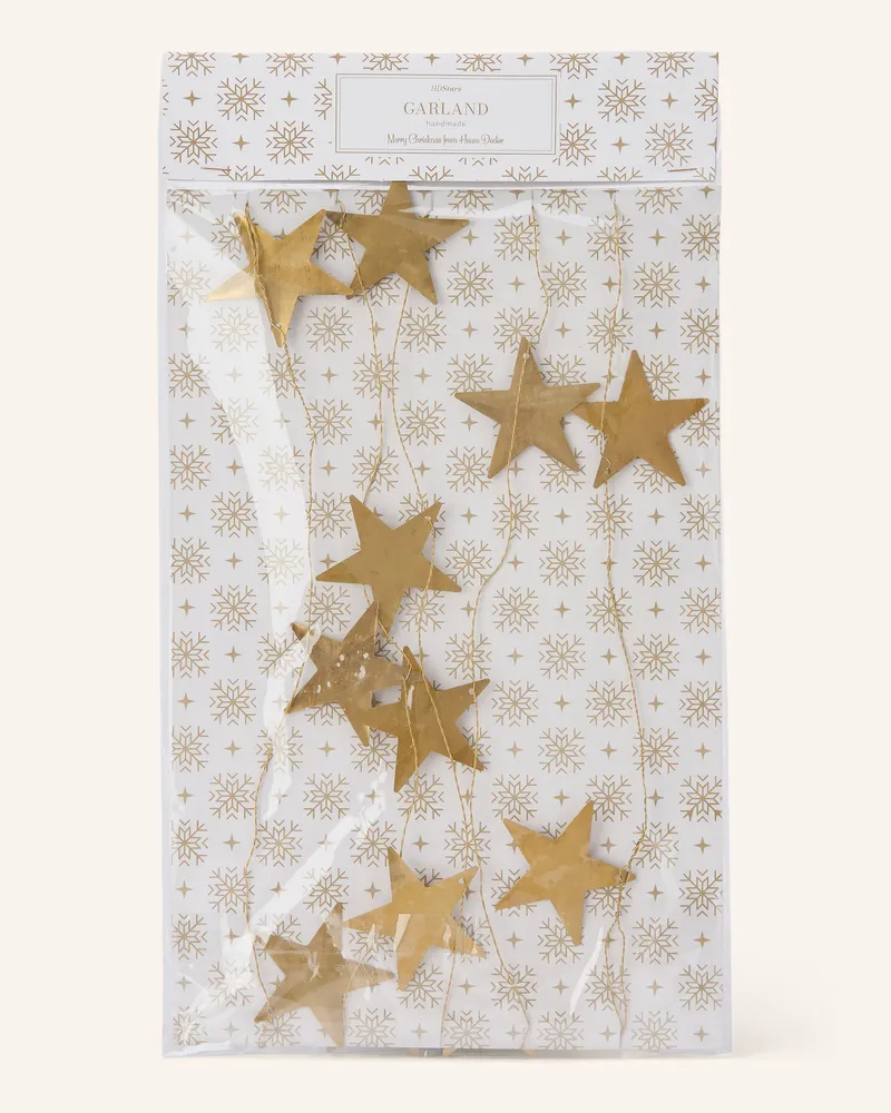 House Doctor Girlande Hdstars gold Gold