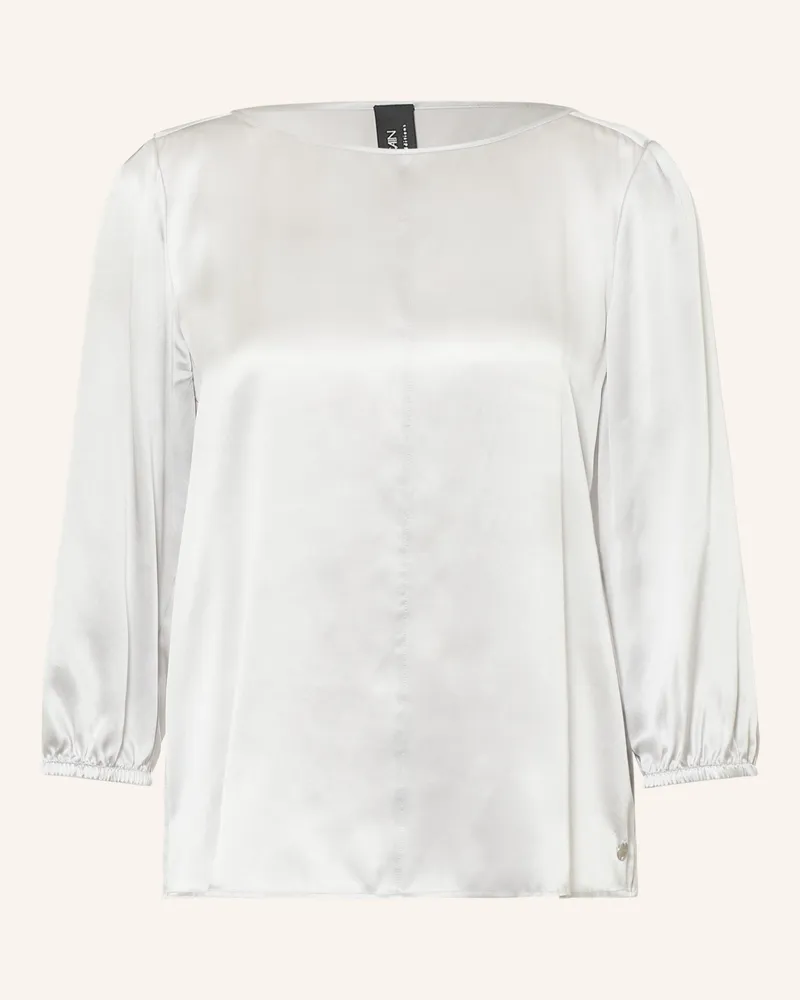 Marc Cain Blusenshirt Aus Seide Mit 3/4-Arm grau 812