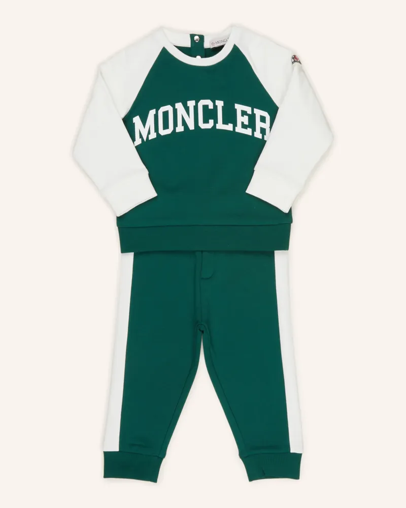 Moncler Set: Sweatshirt und Sweatpants Grün