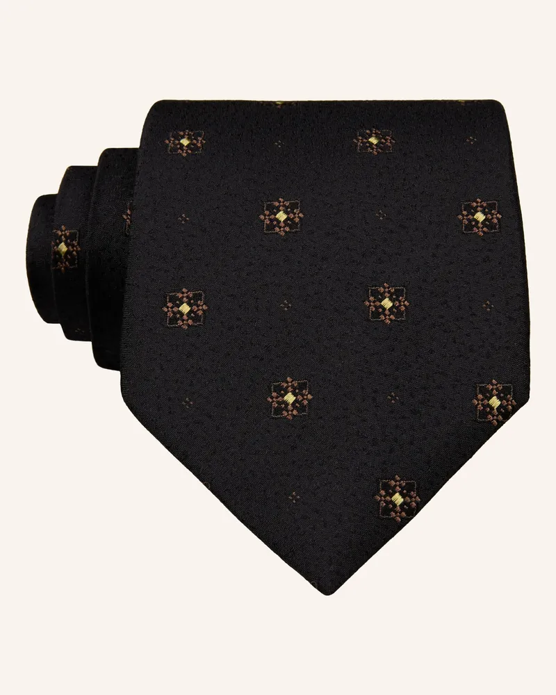 Drykorn Krawatte Modern schwarz Schwarz