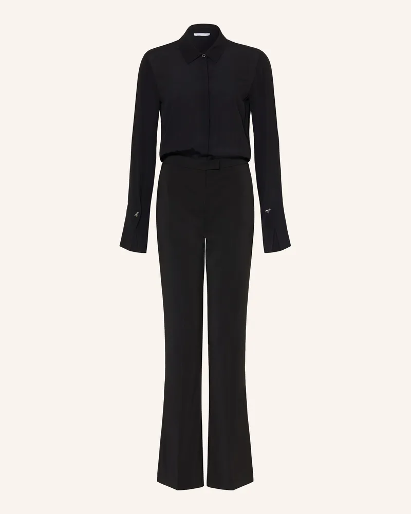 Patrizia Pepe Jumpsuit Im Materialmix schwarz Schwarz