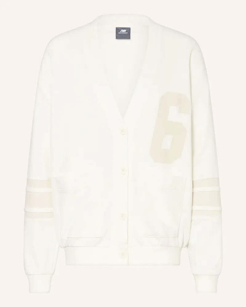 New Balance Oversized-Sweatjacke Ecru