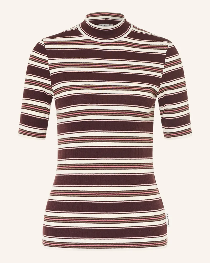 Marc O'Polo T-Shirt rot Dunkelbraun