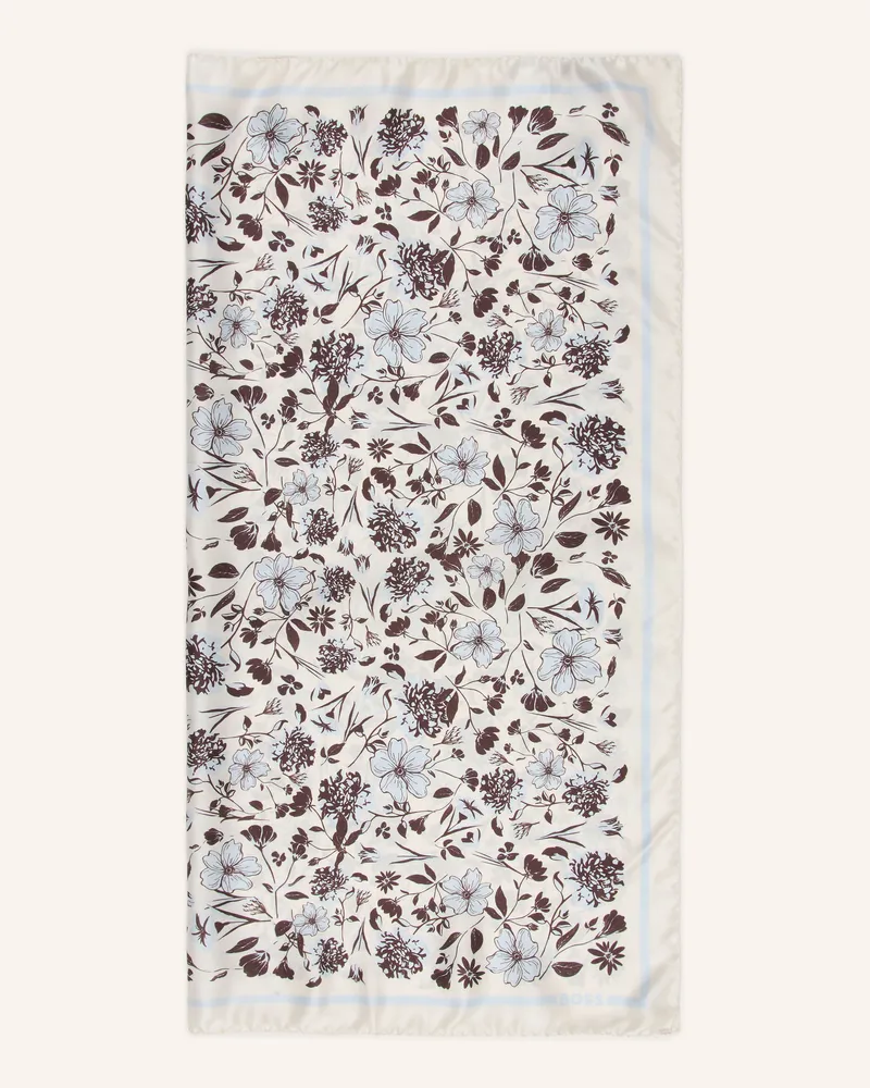 HUGO BOSS Seidentuch Lainy blau Hellgrau