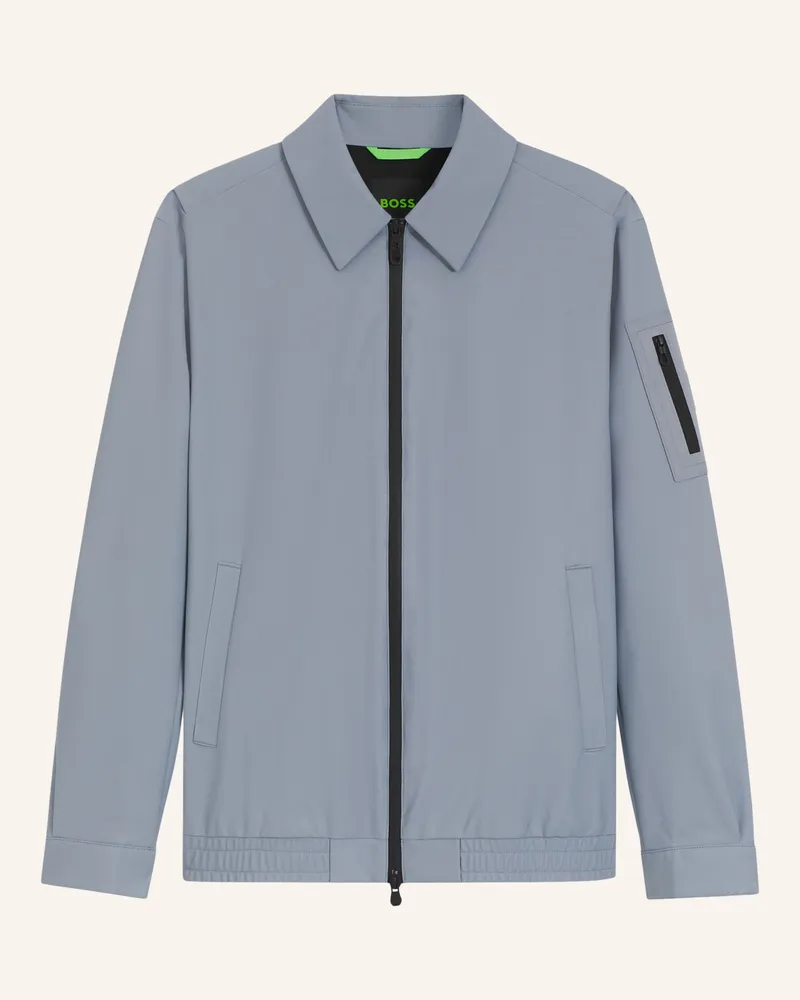 HUGO BOSS Jacke Ow_Union Coach Jt Regular Fit grau Dunkelgrau