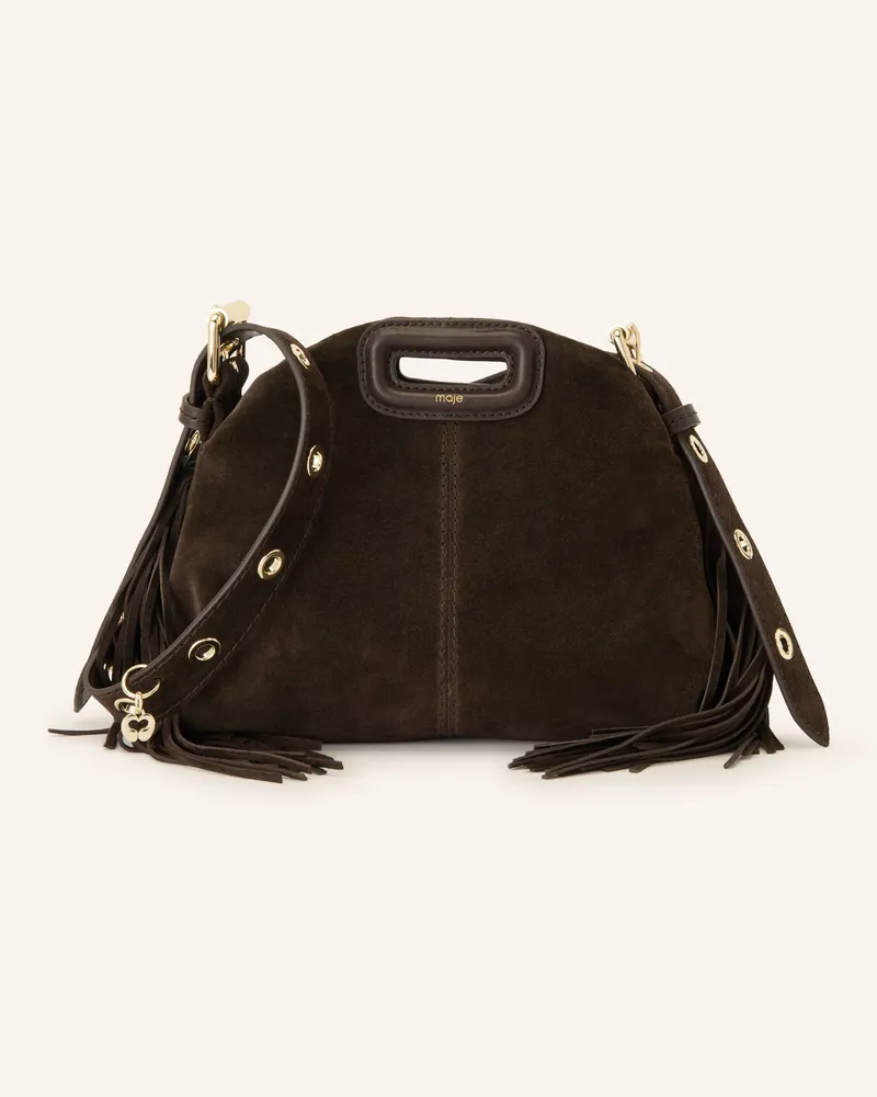 Maje Handtasche braun Dunkelbraun