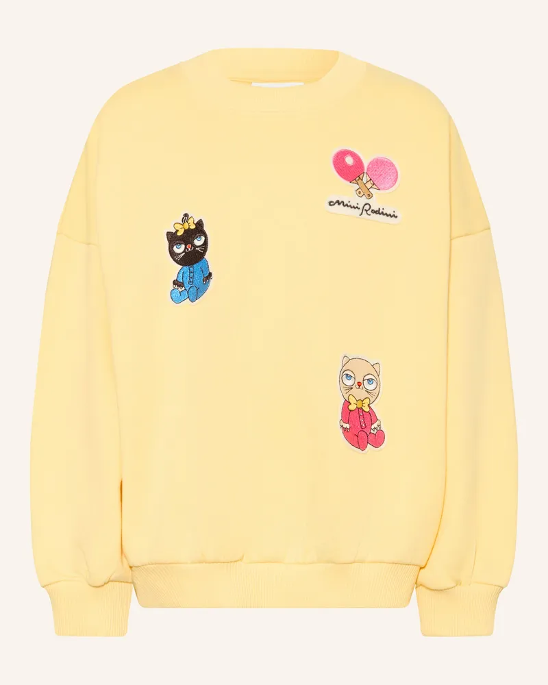 Mini Rodini Sweatshirt gelb Gelb