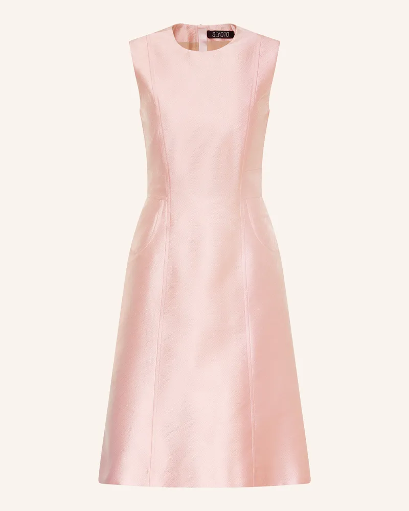 SLY 010 Satinkleid Ester pink Rosa