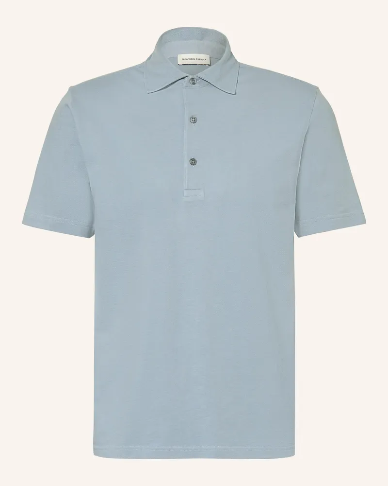Frescobol Carioca Piqué-Poloshirt Luca blau Hellblau