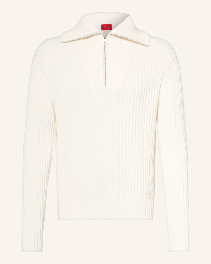 HUGO BOSS Troyer Srithon weiss Creme