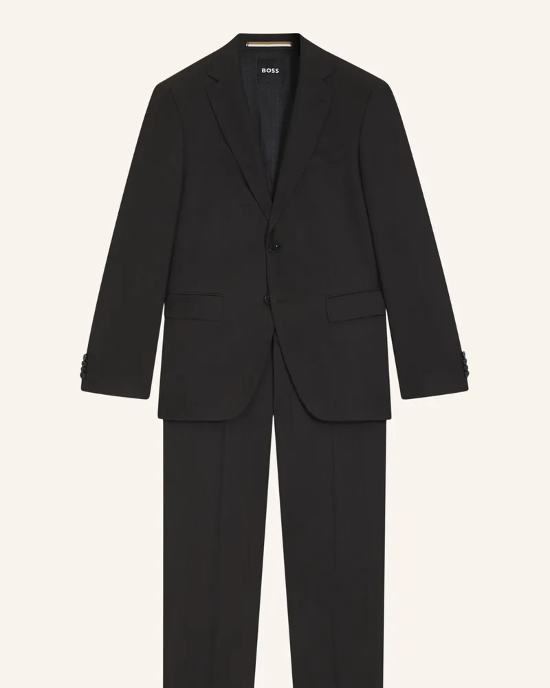 HUGO BOSS Anzug JECKSON Regular Fit Dunkelbraun