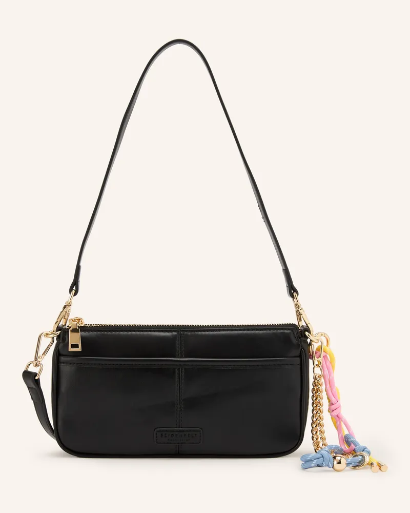 SEIDENFELT Umhängetasche Deje schwarz Schwarz