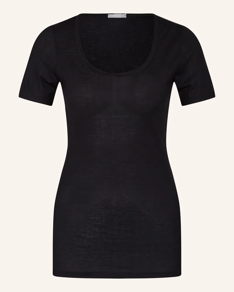 Hanro T-Shirt Ultralight schwarz Schwarz