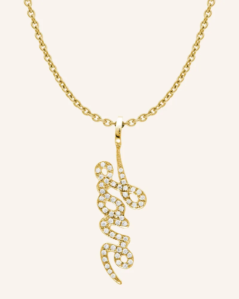 CADA Kette TINY LOVE WRITING Gold