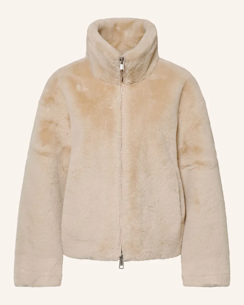 APPARIS Kunstfell-Jacke Brooks weiss Ecru