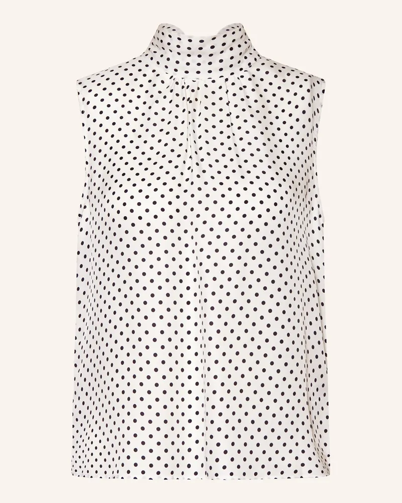 Darling Harbour Schluppenbluse Mit Seide weiss Offwhite