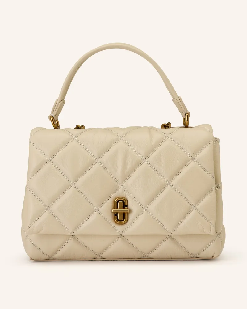 Marc Jacobs Umhängetasche The Slim Dual Chain Quilted weiss Creme
