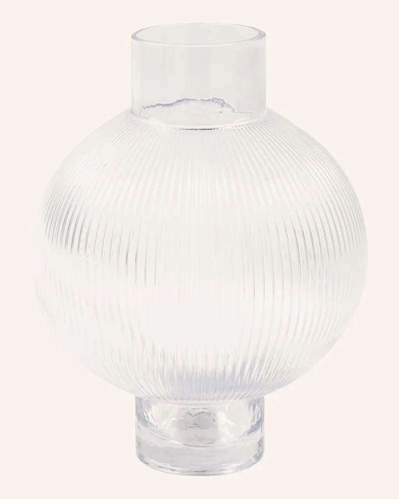 POLSPOTTEN Vase Hot Air Ballon weiss Clear