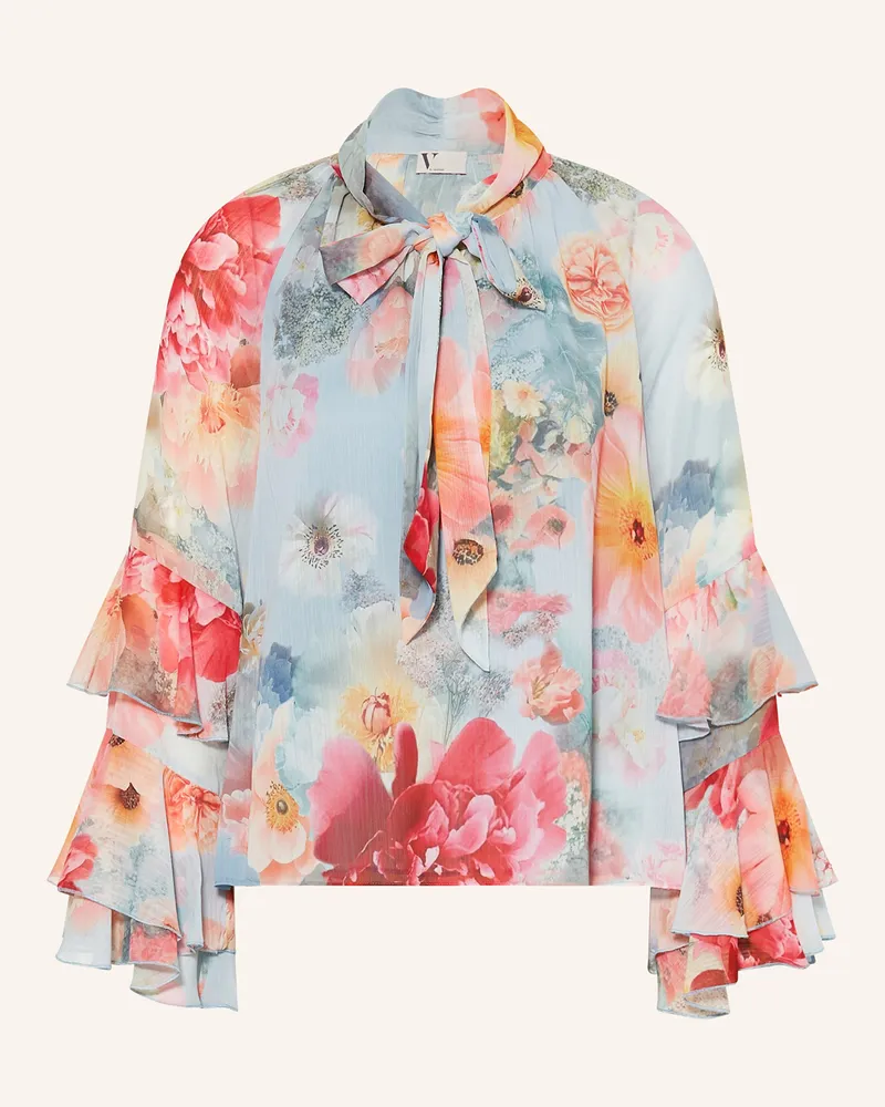Vera Mont Schluppenbluse Mit Volants blau Hellblau