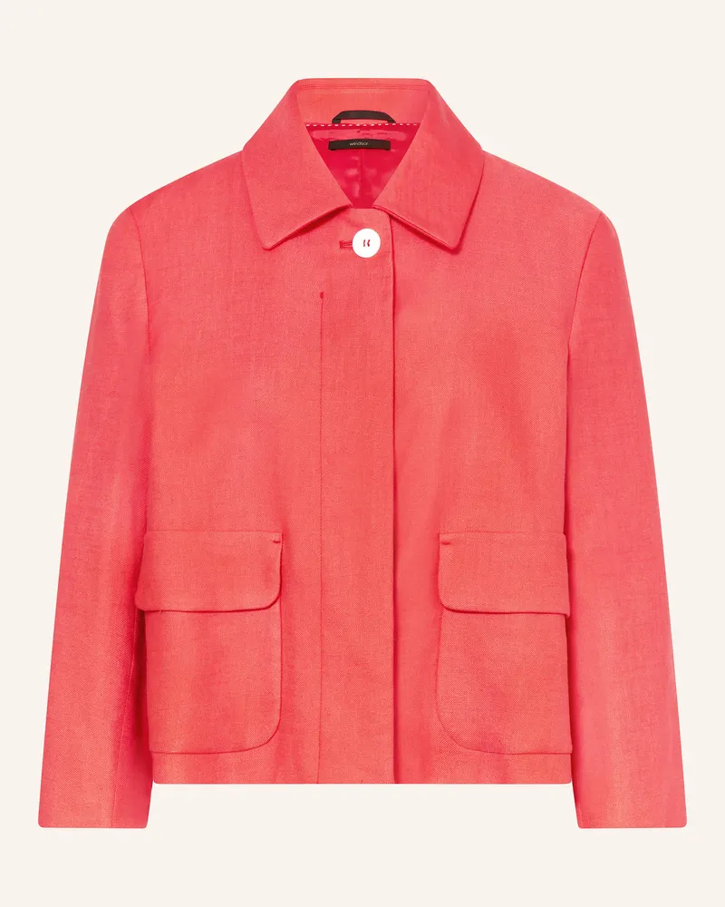 windsor. Blazer mit Leinen Rot
