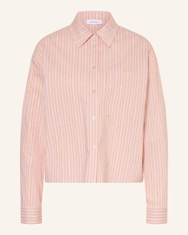 Darling Harbour Hemdbluse Mit Schmucksteinen orange Apricot