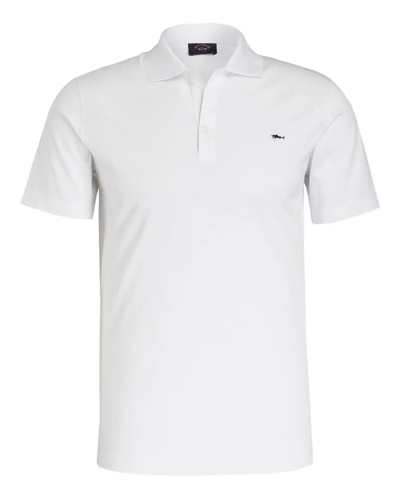 Paul & Shark Piqué-Poloshirt Weiss