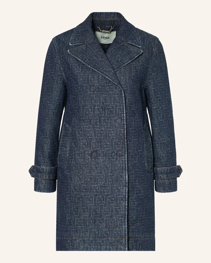 Fendi Cabanjacke In Jeansoptik blau Blau