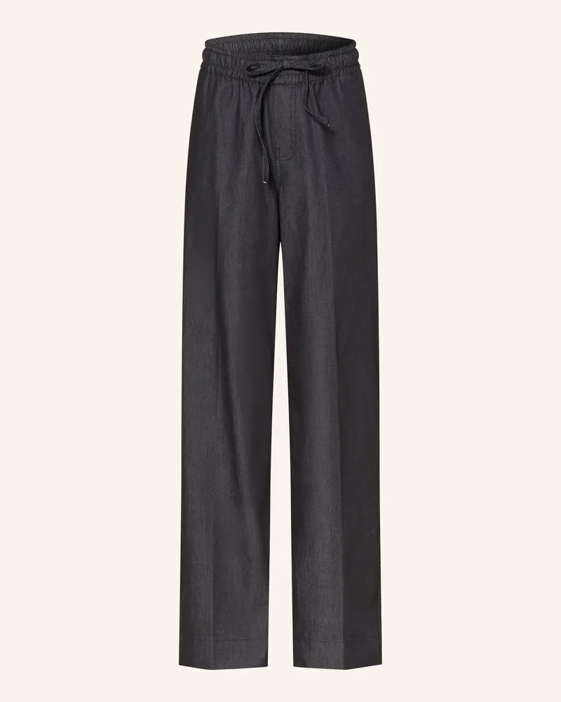 Mrs & HUGS Marlenehose blau Dunkelblau