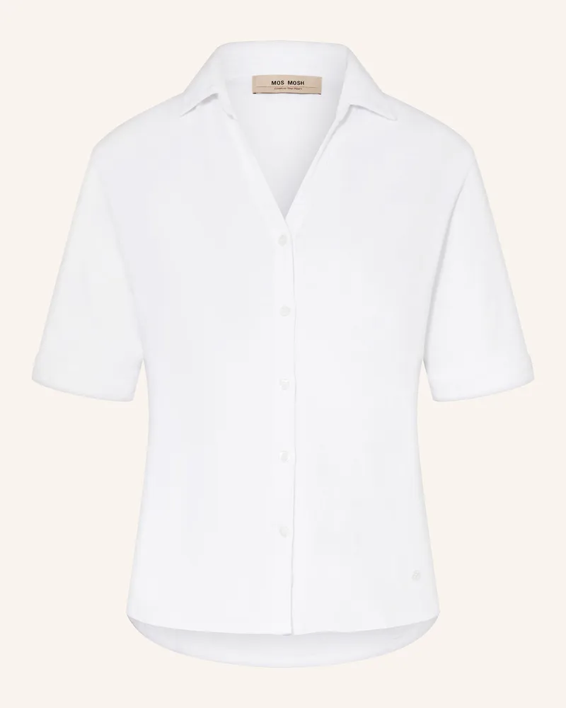 Mos Mosh Hemdbluse aus Jersey MMAILA Weiss