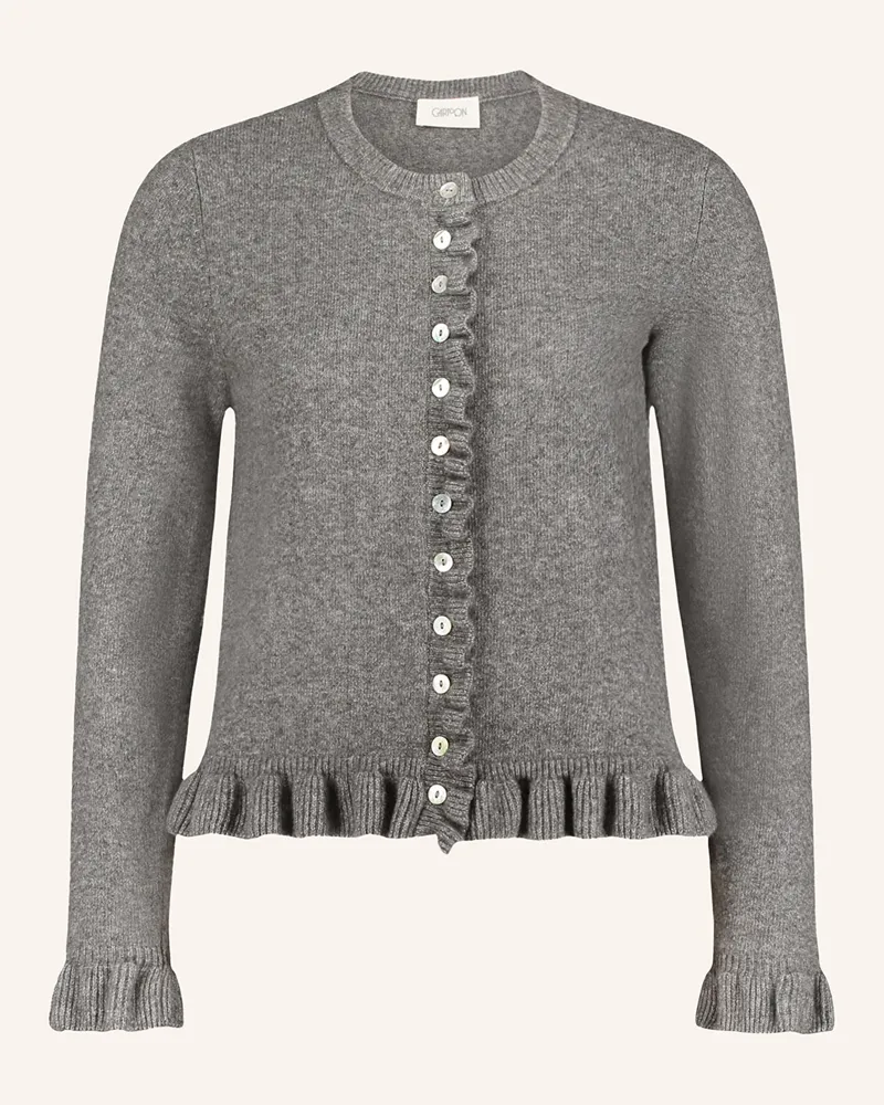 Cartoon Strickjacke Grau